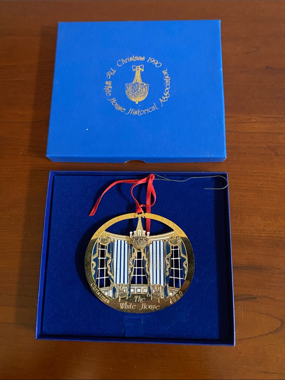 White House Christmas Ornament 1990. Martin Van Buren
